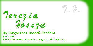 terezia hosszu business card